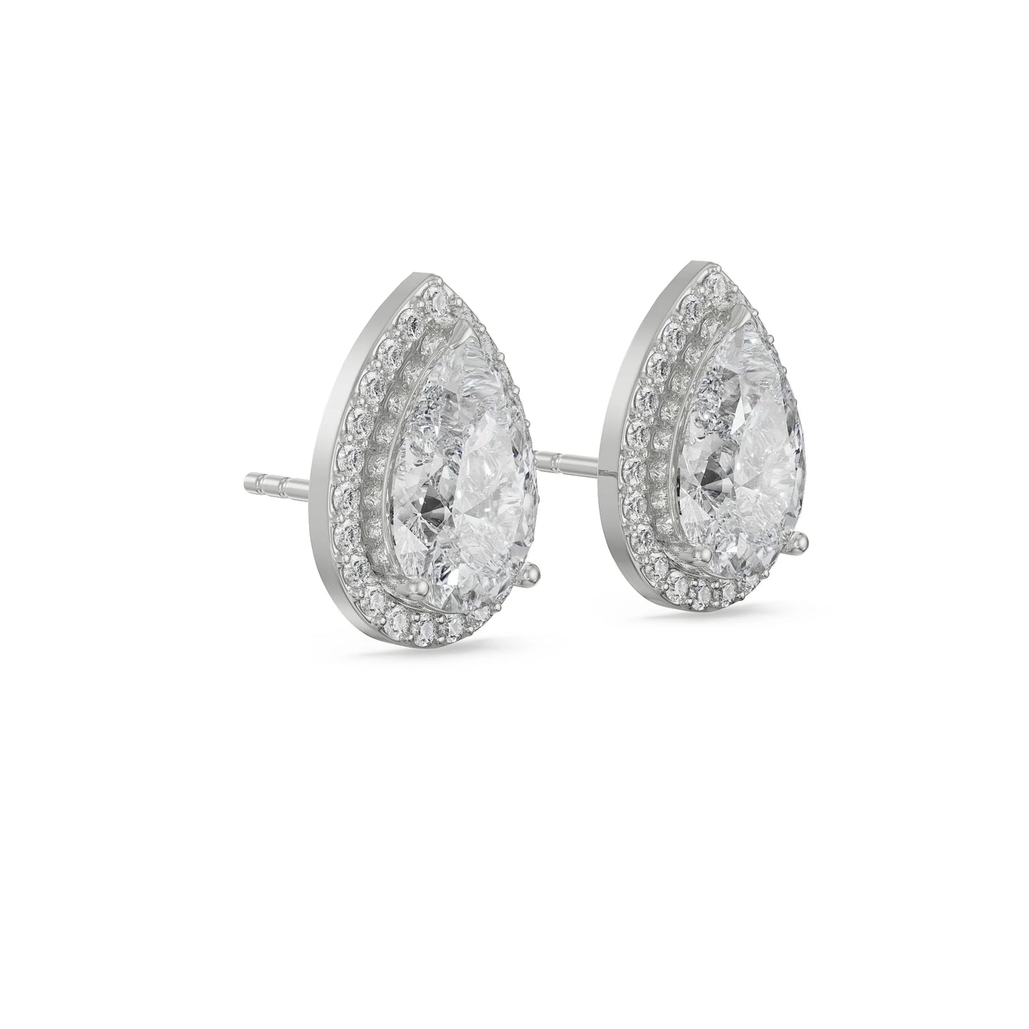 1 ct  Lab Grown Luxe Iconic Pear Earrings