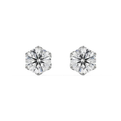 1 CT Petal Lab Grown Brilliant Iconic Studs