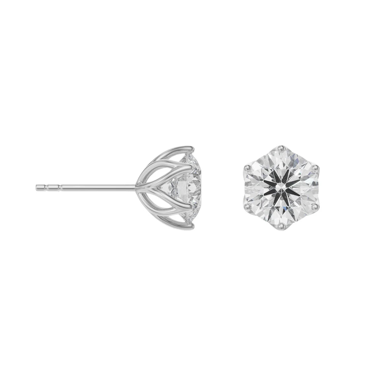 1.5 ct Petal Lab Grown Brilliant Signature Studs