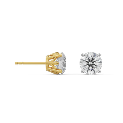 1 CT Heritage Circular Diamond Studs