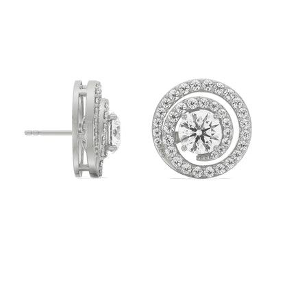 0.50 CT Spiral Detachable Lab Brilliant Ear Stud