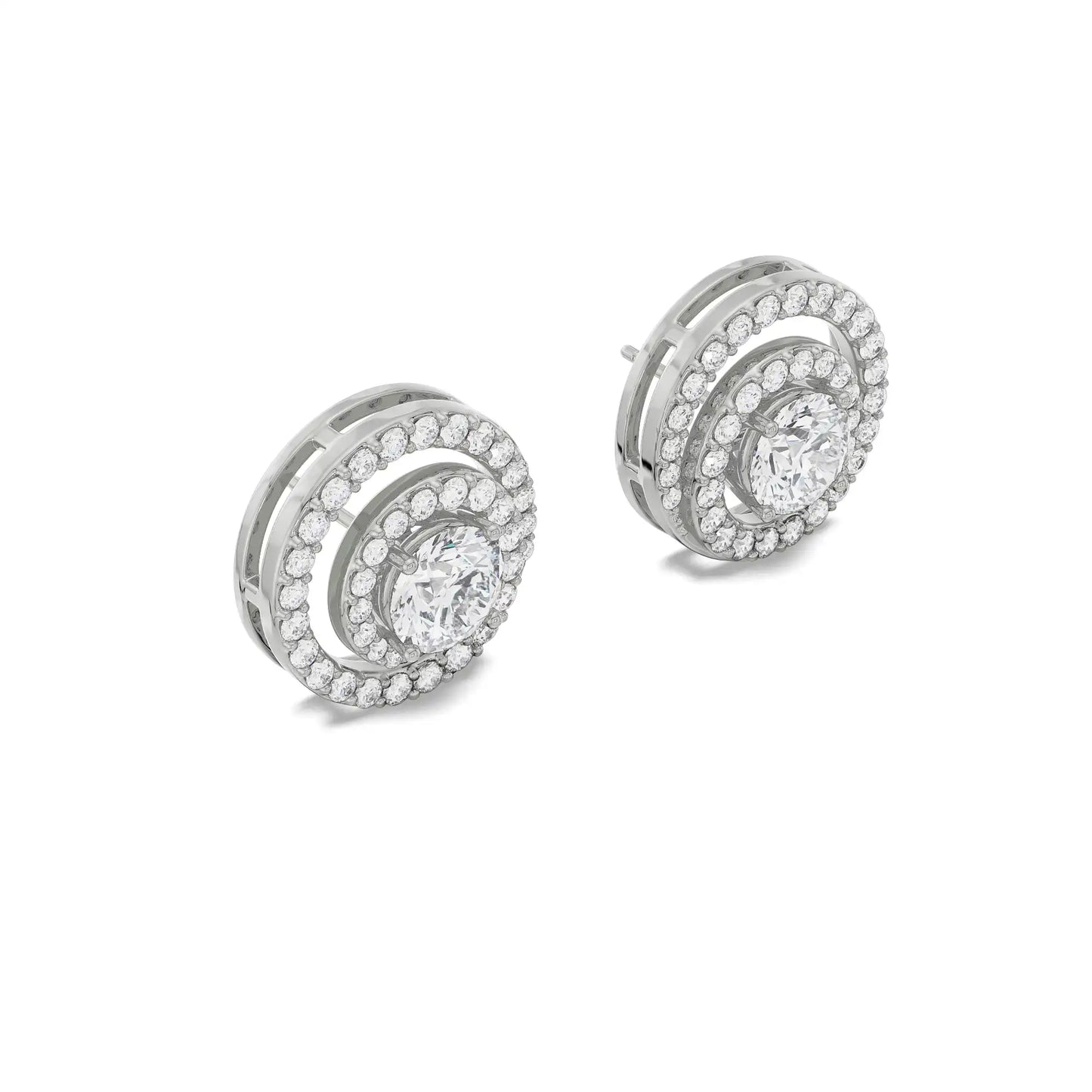 0.50 CT Spiral Detachable Lab Brilliant Ear Stud