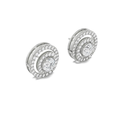 0.50 CT Spiral Detachable Lab Brilliant Ear Stud