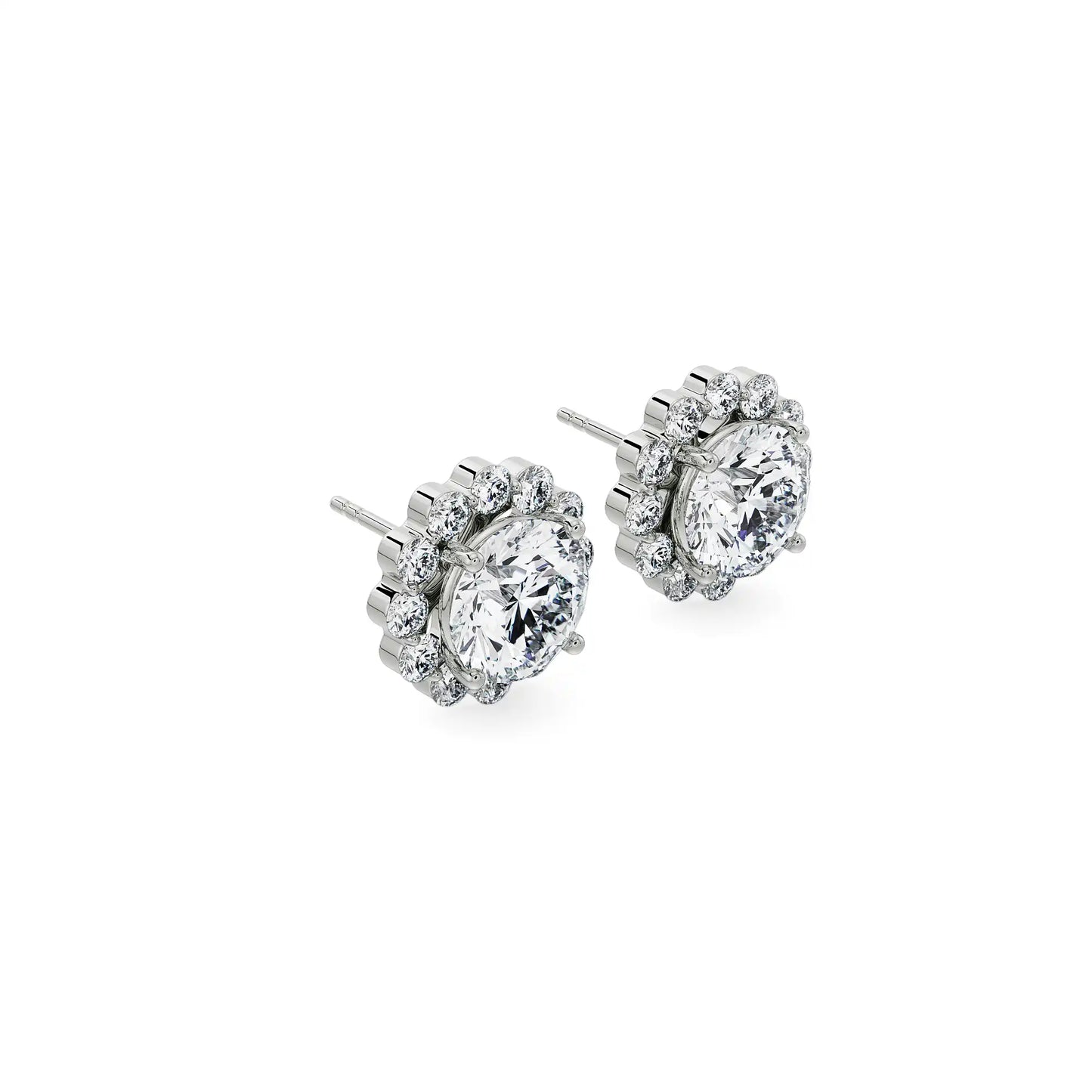 0.50 CT Sunflower Detachable Lab Brilliant Ear Stud