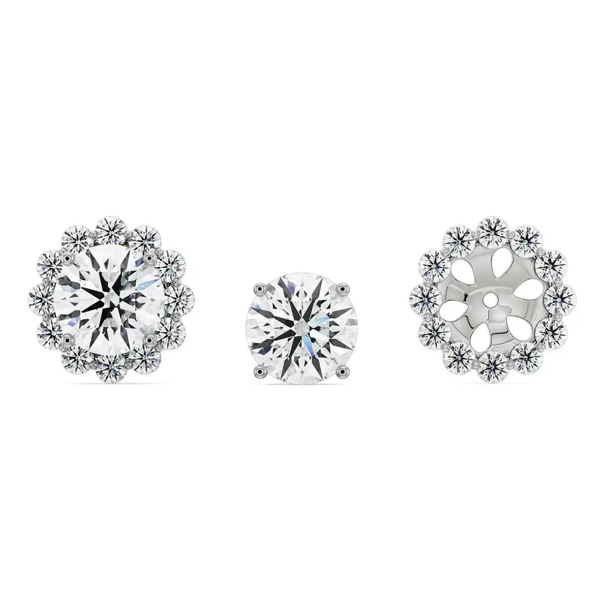 1 ct Sunflower Detachable Lab Luxe Ear Stud