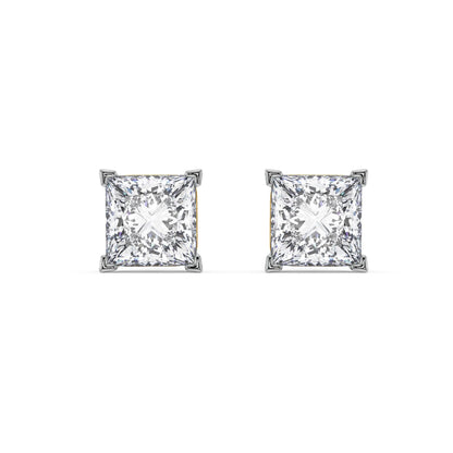 2 ct Heritage Square Lab Grown Brilliant Studs