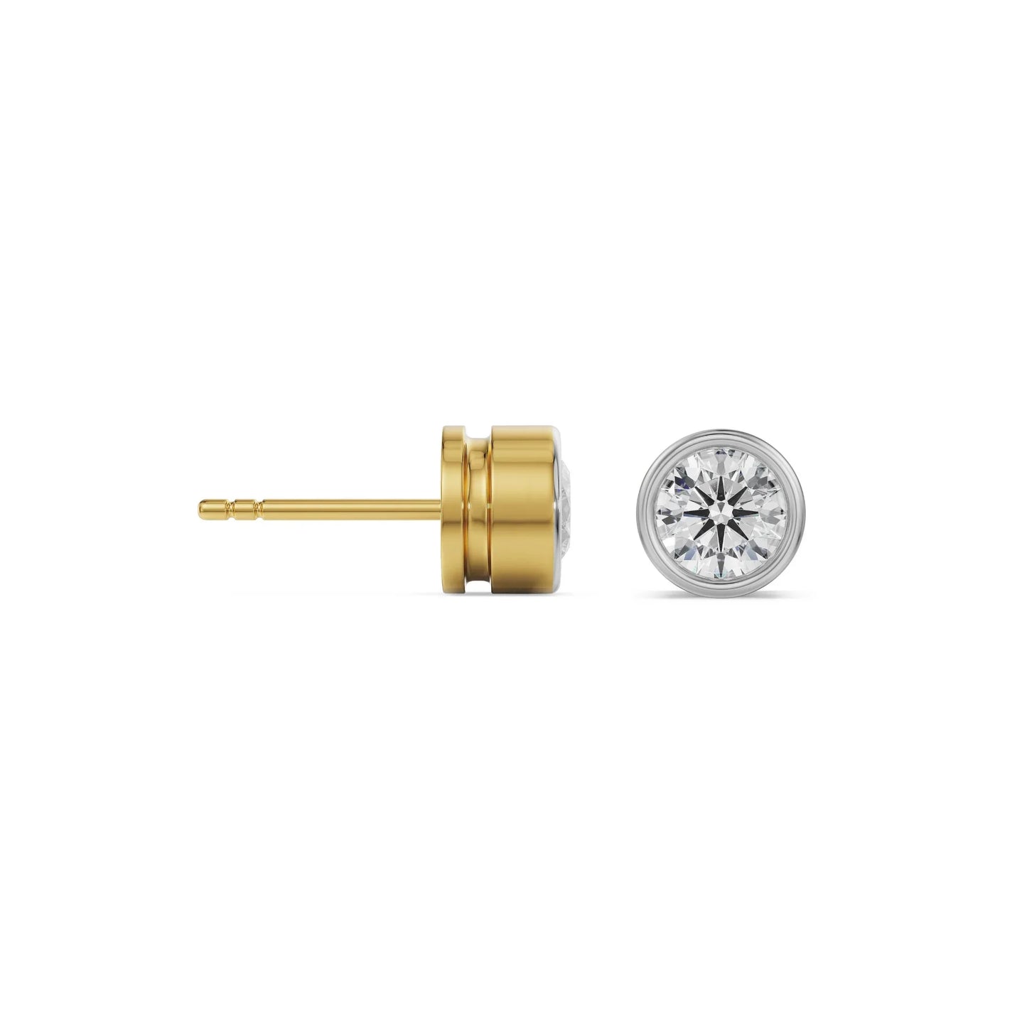 0.5 CT Solid Circular Lab Brilliant Studs