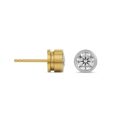 1 ct Solid Circular Lab Grown Luxe Studs
