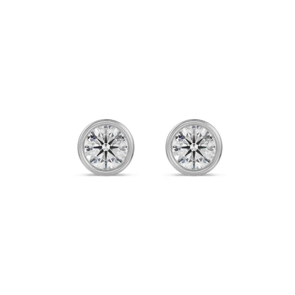 1 ct Solid Circular Lab Grown Luxe Studs