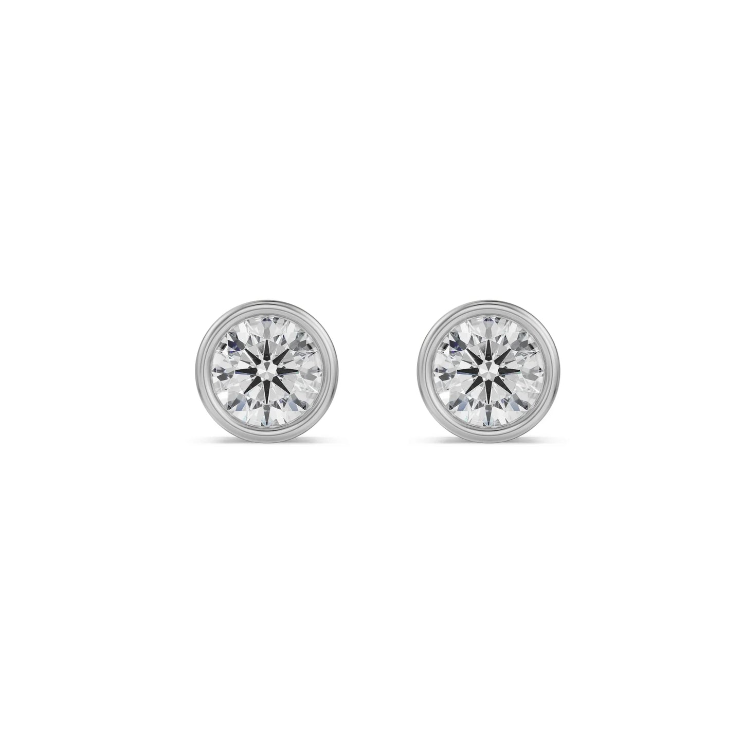 1.5 ct Solid Circular Lab Brilliant Studs