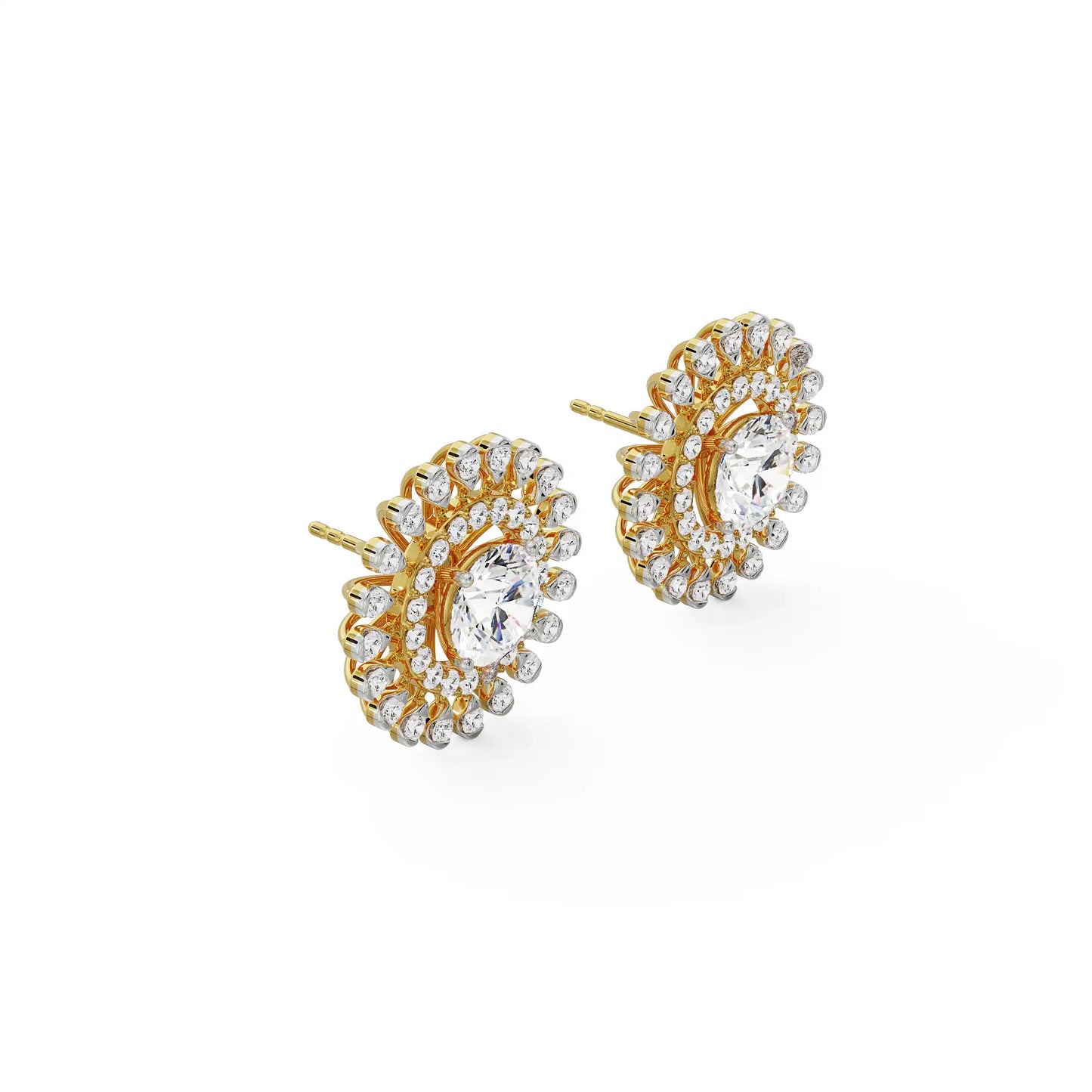 0.25 CT Sunflower Detachable Lab Luxe Stud