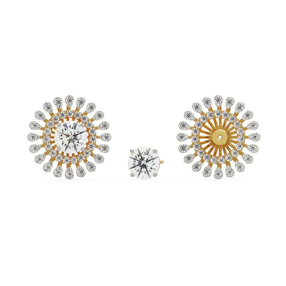 0.5 CT Sunflower Detachable Lab Luxe Stud