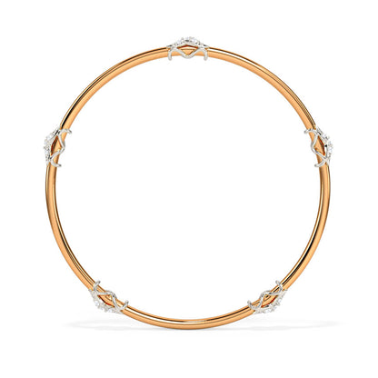 Enfolded Infinity Diamond Bangle