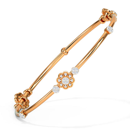 Flora Diamond Bangle