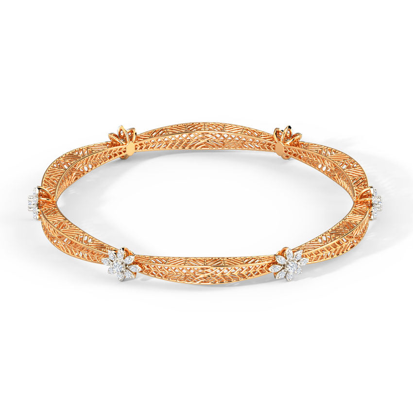 Lily Mesh Diamond Bangle