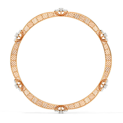 Lily Mesh Diamond Bangle