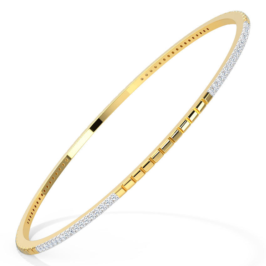 Giselle Textured Diamond Bangle