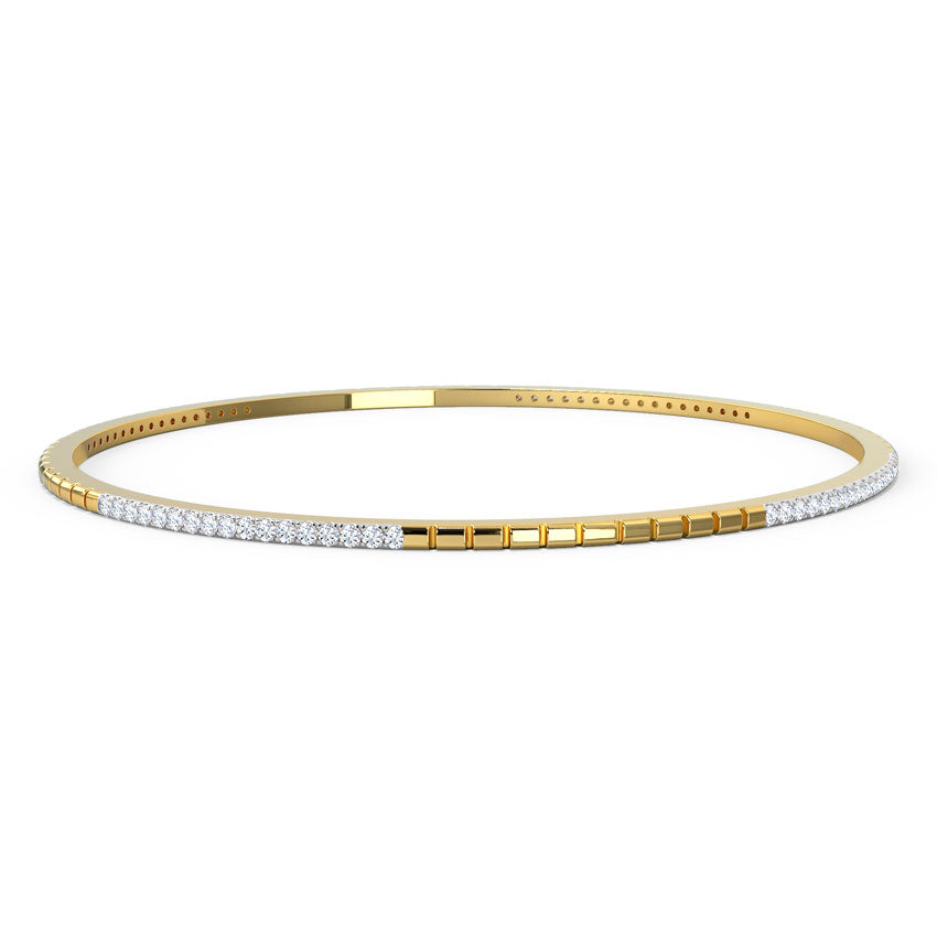 Giselle Textured Diamond Bangle