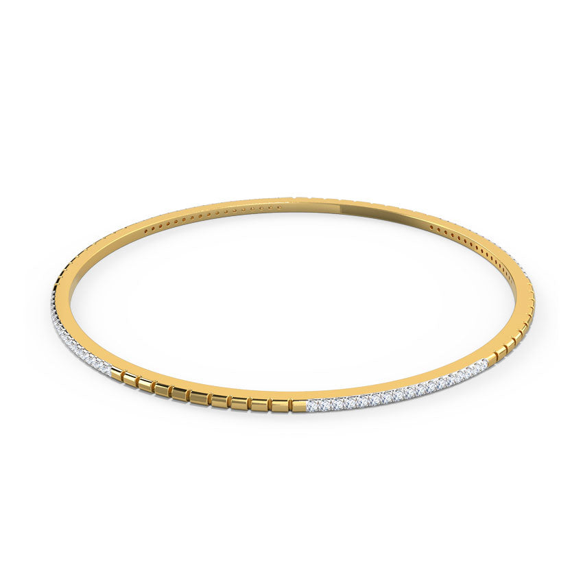 Giselle Textured Diamond Bangle