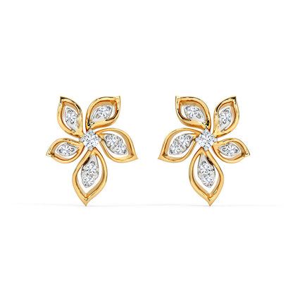 Isadora Floret Diamond Stud Earrings