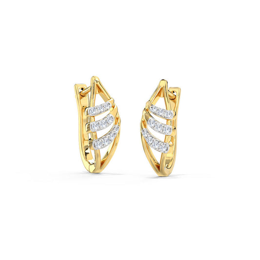 ina Diamond Hoop Earrings