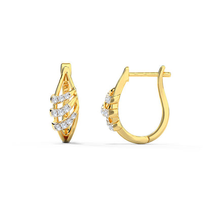 ina Diamond Hoop Earrings