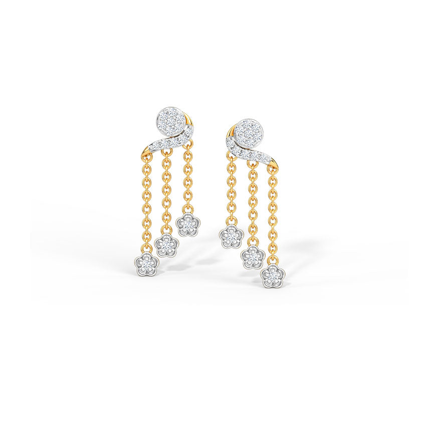 Trinity Diamond Drop Earrings