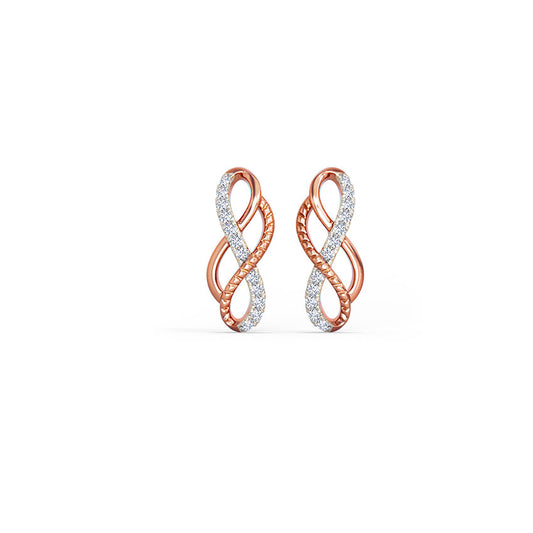 Aria Infinity Diamond Stud Earrings