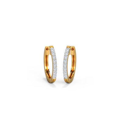 Mystery Diamond Hoop Earrings