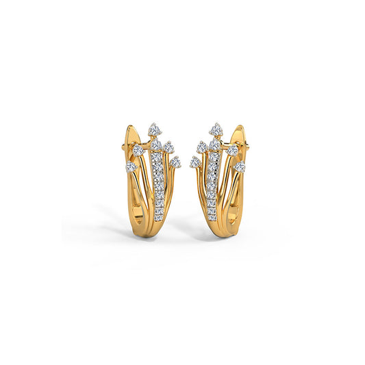 Stella Diamond Hoops Earring