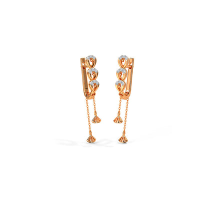 Daphne Diamond Hoop Earrings