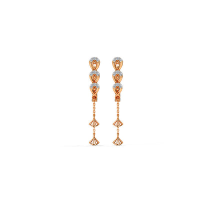 Daphne Diamond Hoop Earrings