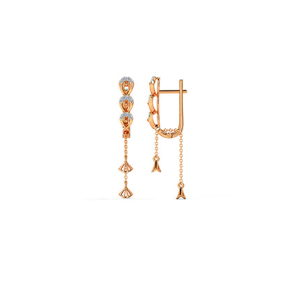 Daphne Diamond Hoop Earrings