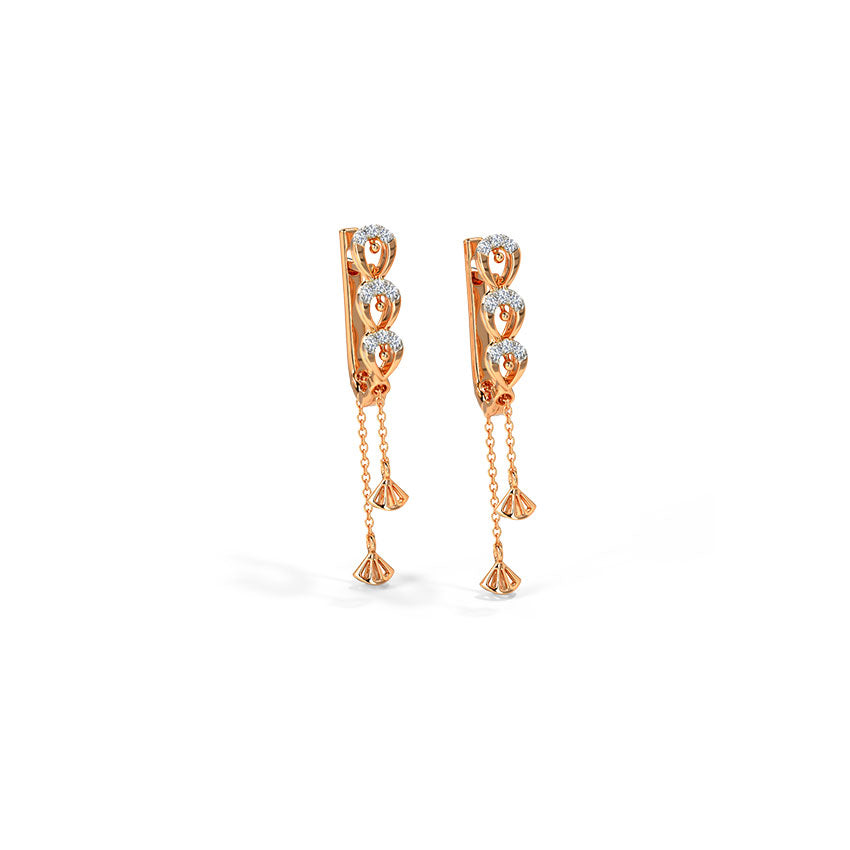 Daphne Diamond Hoop Earrings