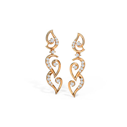Serene Diamond Cascade Earrings