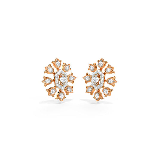 Ananya Tulip Diamond Stud Earrings