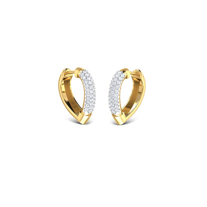 Vivid Gleam Diamond Hoop Earrings