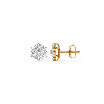Sunny Diamond Stud Earrings