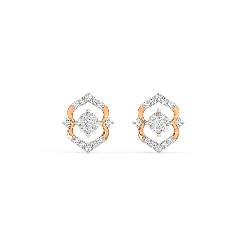 Ornella Regal Diamond Stud Earrings