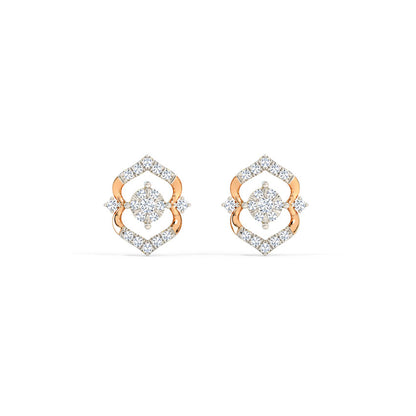 Ornella Regal Diamond Stud Earrings