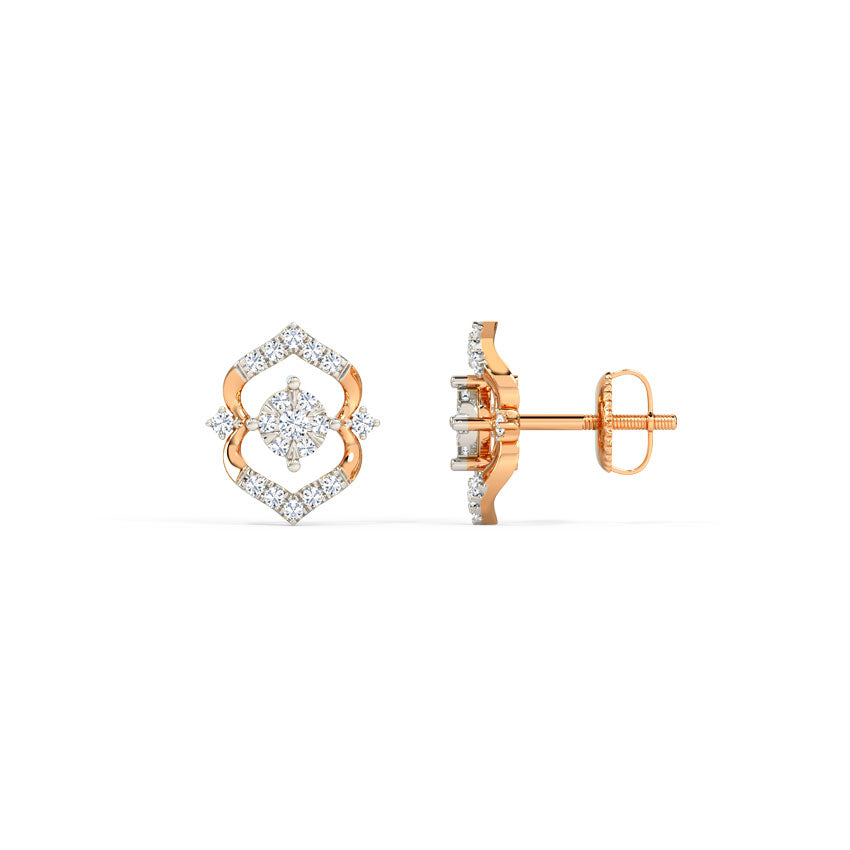 Ornella Regal Diamond Stud Earrings