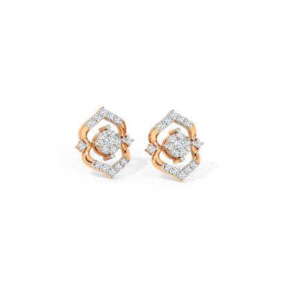 Ornella Regal Diamond Stud Earrings