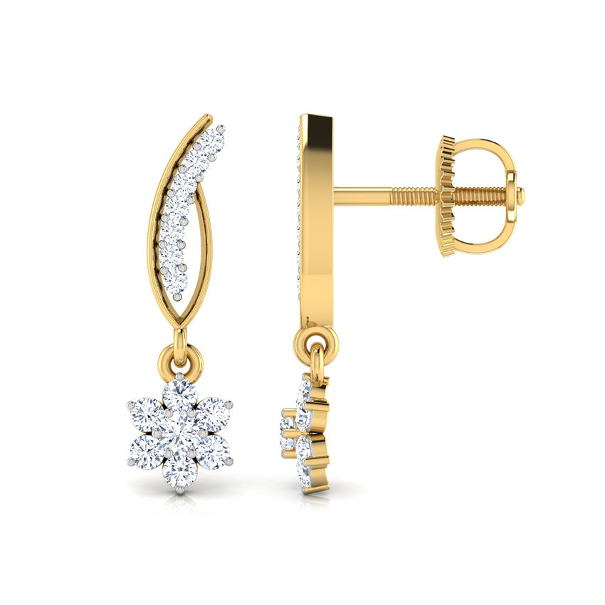 Floral Stalk Diamond Drops