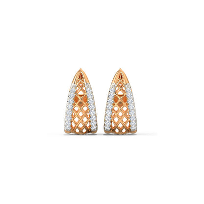 Kolleen Mesh Diamond Hoop Earrings