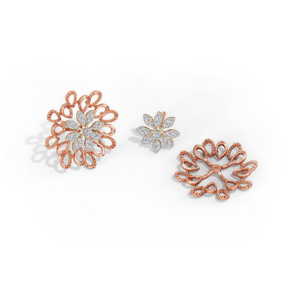 Avalon Detachable Diamond Stud Earrings