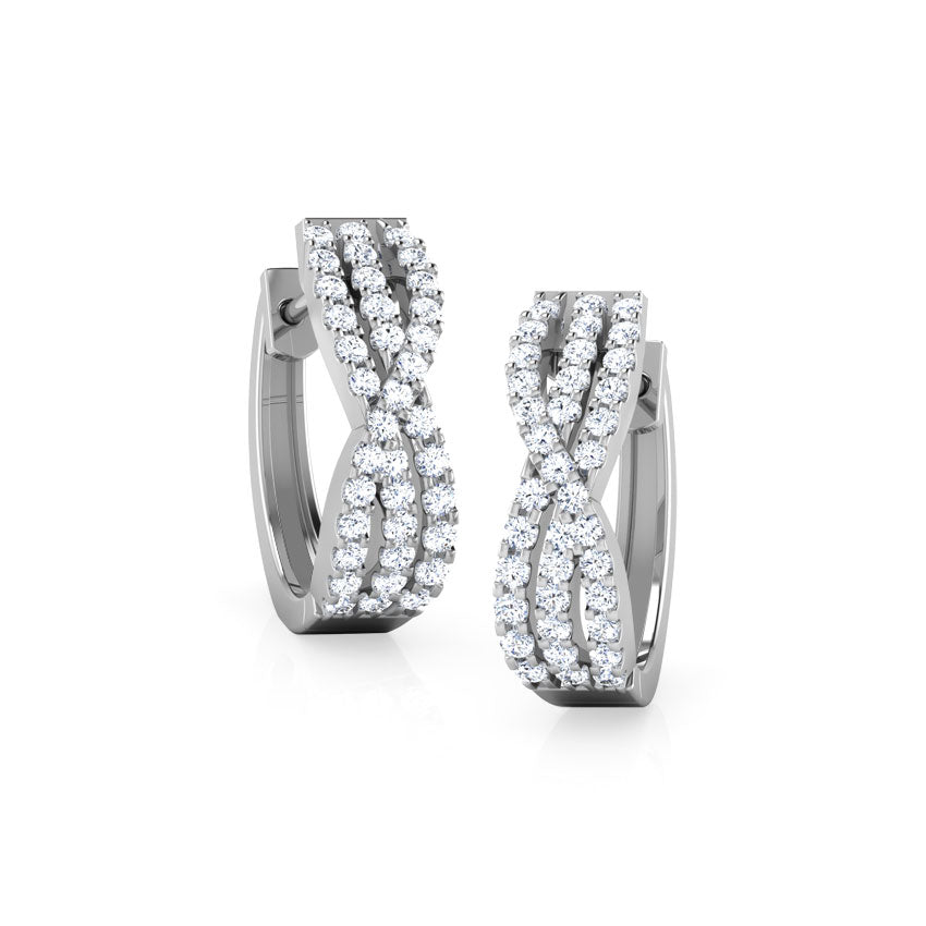 Louise Diamond Hoop Earrings