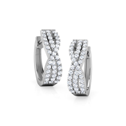 Louise Diamond Hoop Earrings