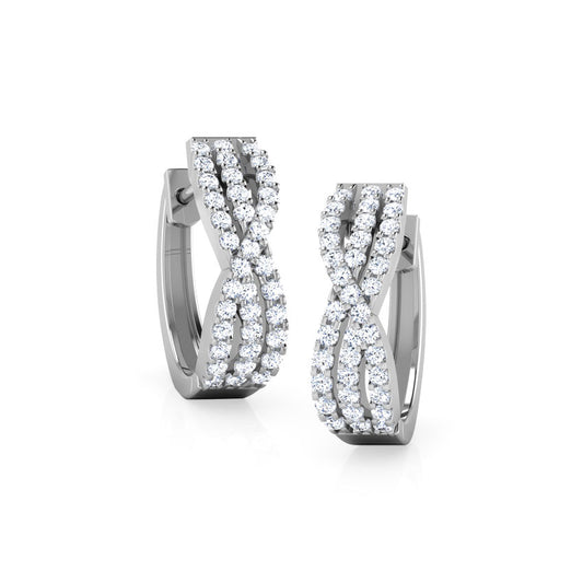 Louise Diamond Hoop Earrings