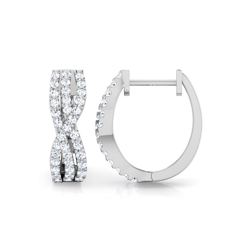 Louise Diamond Hoop Earrings