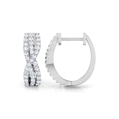 Louise Diamond Hoop Earrings